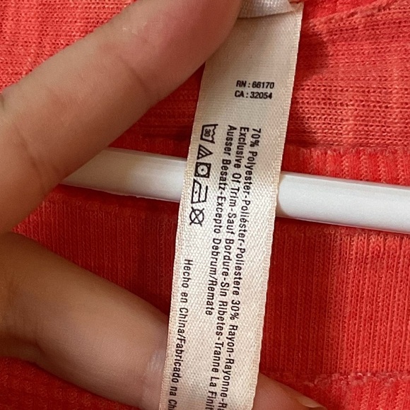 Free People Zenith Tee Red Orange Size Small - Picture 5 of 7